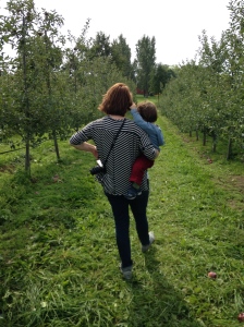 My 2yr old and me.  Apple Picking, Fall 2014.  An example of a GREAT day!
